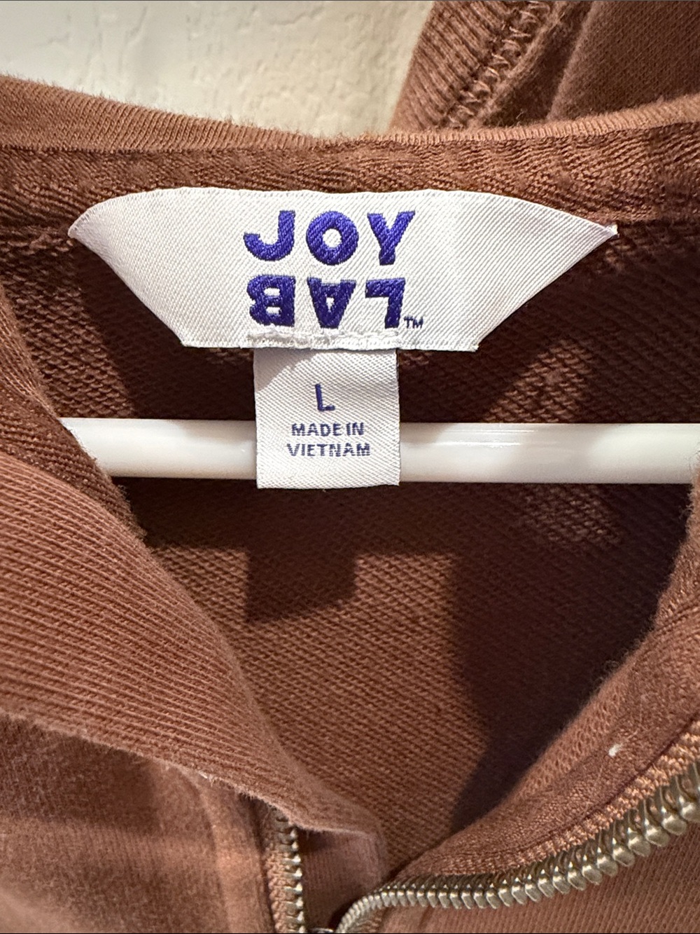 JoyLab Rust Brown Half-Zip Crewneck Pullover - Picture 2 of 7